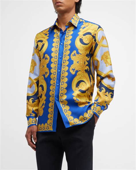 versace mens shirts poshmark|1st copy Versace shirt men.